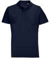 04502 Pulse SOL'S Unisex Pulse Twin Piqué Polo Shirt French Navy colour image